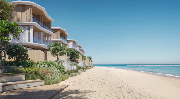 Azura Beach Residences III seen from Al Mouj beach